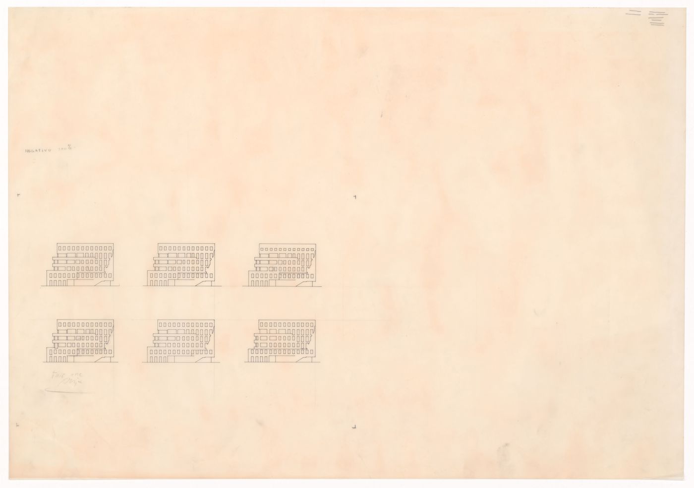 Elevations for Blocke 70 und 89, Kreuzberg, Fränkelufer, Berlin