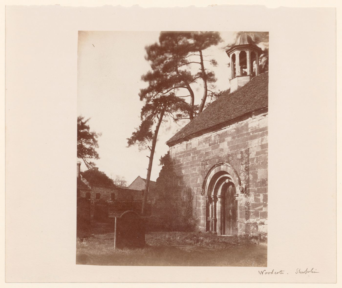 View of a church door, Woodcote, Shropshire, England