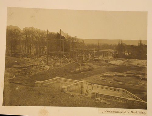Constuction of the North Wing, Crystal Palace, Sydenham, England