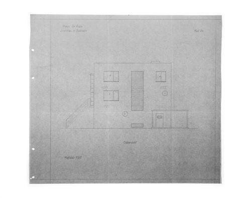 Dr Rabe House, Zwenkau - east view- Blatt 8B