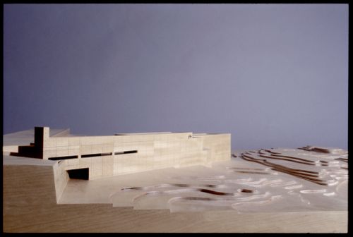 View of model for Restaurante da Piscina das Marés, Leça da Palmeira, Matosinhos, Portugal