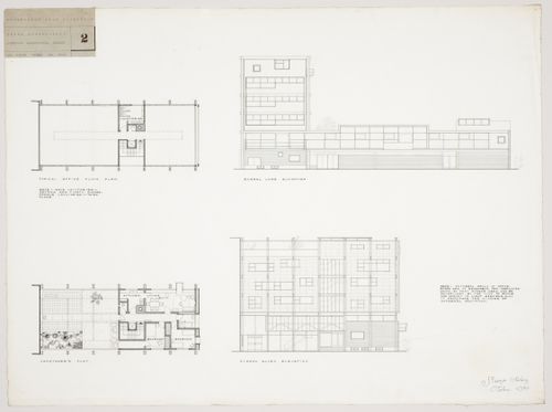 Merseyside Film Institute, Merseyside, England: plans and elevations