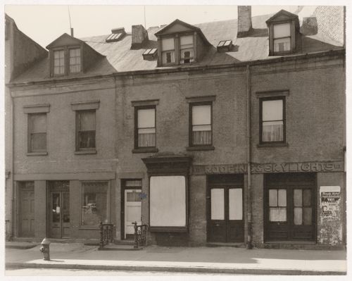 Façade of No. 511-513 Grand Street, New York City, New York