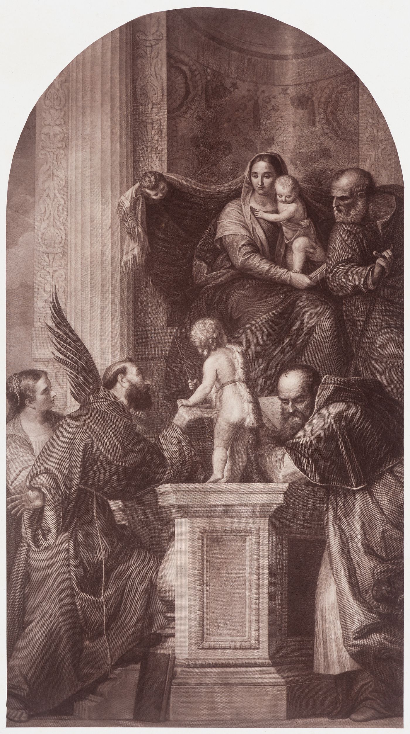 Photograph of the "Madonna and Child with Saints" by Veronese, Gallerie dell'Accademia, Venice