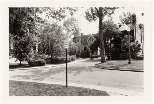 View of two houses, 8 and 9 Weredale Park, Westmount, Québec
