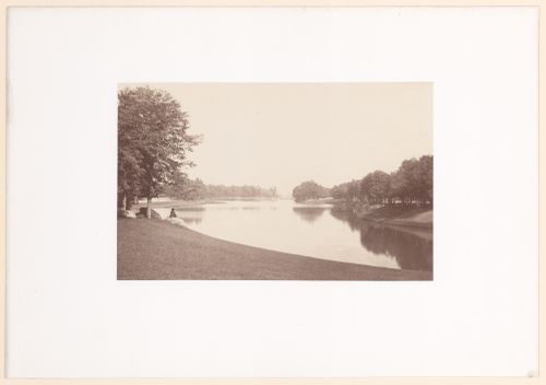 View of a lake, Bois de Boulogne, Paris, France