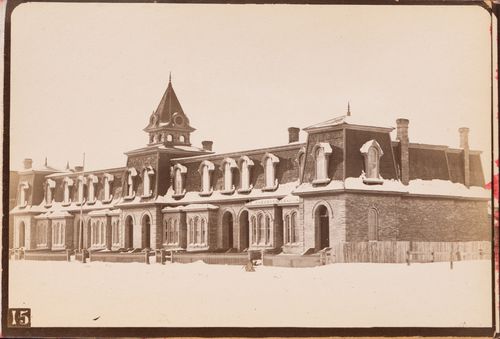 View of the principal façade of O'Brien's Terrace (now demolished), Winnipeg, Manitoba, Canada