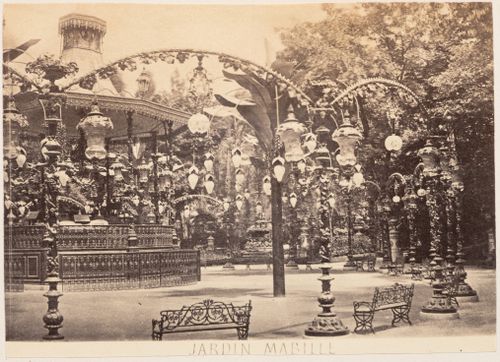 Plate from album ''Buildings, parks and streets of Paris, Versailles and environs, France''