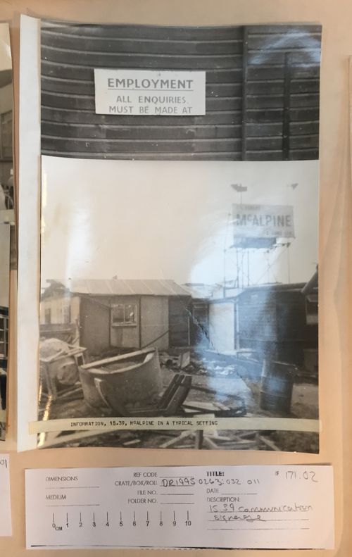 Information, 15.39, McAlpine in a typical setting