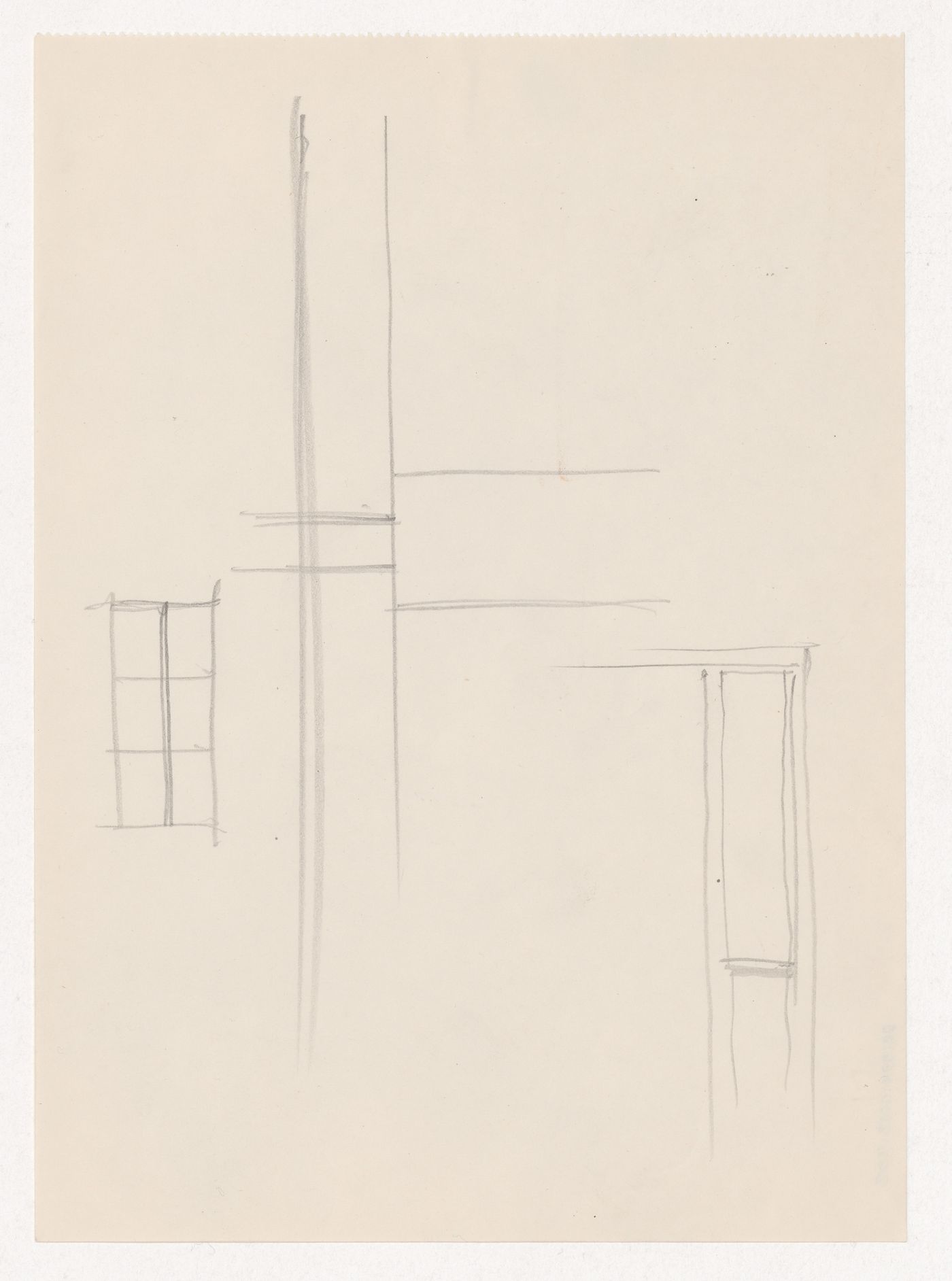 Unidentified sketch, probably for Illinois Institute of Technology