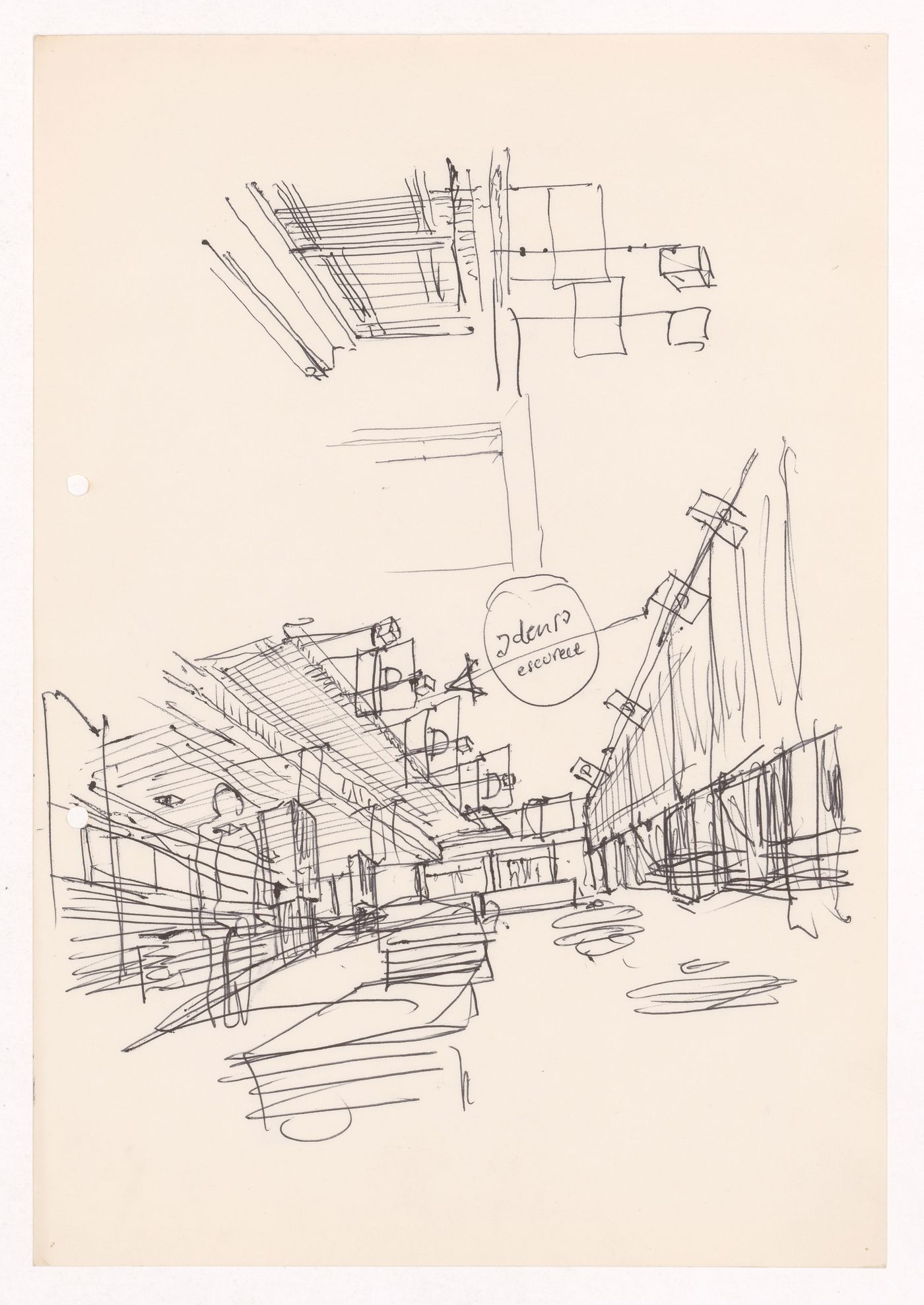 Sketch perspectives for Cooperativa Unicoope Domus / Boavista, Porto, Portugal
