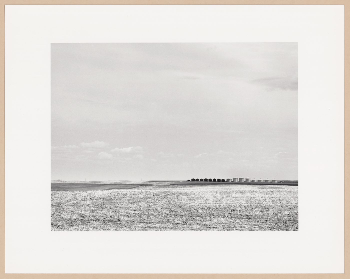 Farm storage buildings, Hwy. 1, Bassano, Sasktchewan, from the series The Forms of Canadian Industrial Architecture