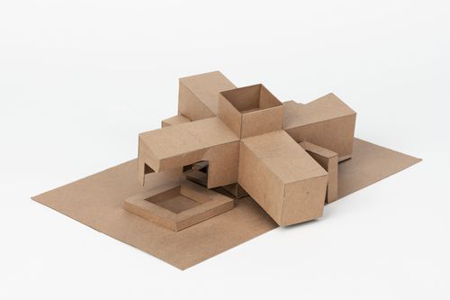 Study model for the installation "Cities of Artificial Excavation"
