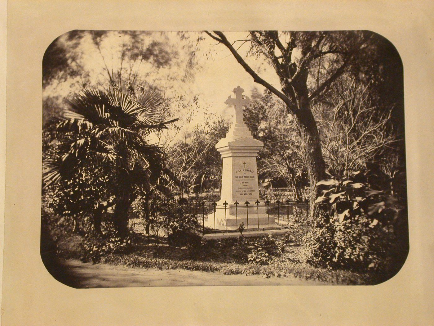 View of a Memorial to D. Tiburcio Faraldo, plenipotentiary of Spain to China, Shanghai, China