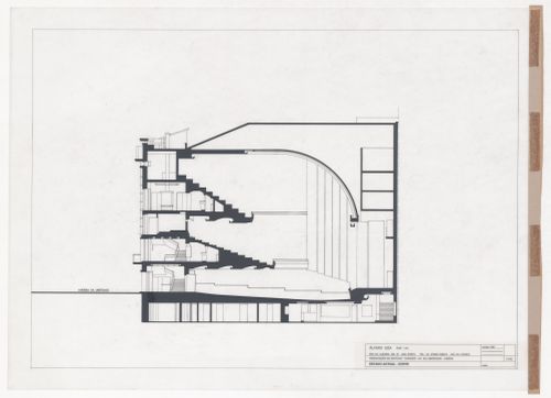 Section for Remodelação do Cinema Condes, Lisbon, Portugal