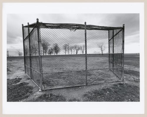 Baseball diamond screen, Seaside Park, Bridgeport, Connecticut