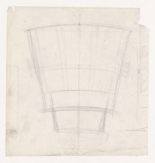 Sketch plan for an auditorium for Illinois Institute of Technology