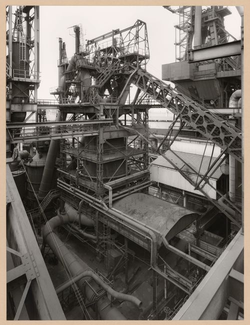 View of a blast furnace of Boel Steel Plant, La Louvière, Belgium