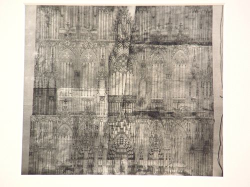 Detail drawing of cathedral exterior