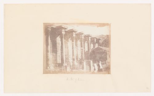 The façade of "The Stoa of Hadrian"