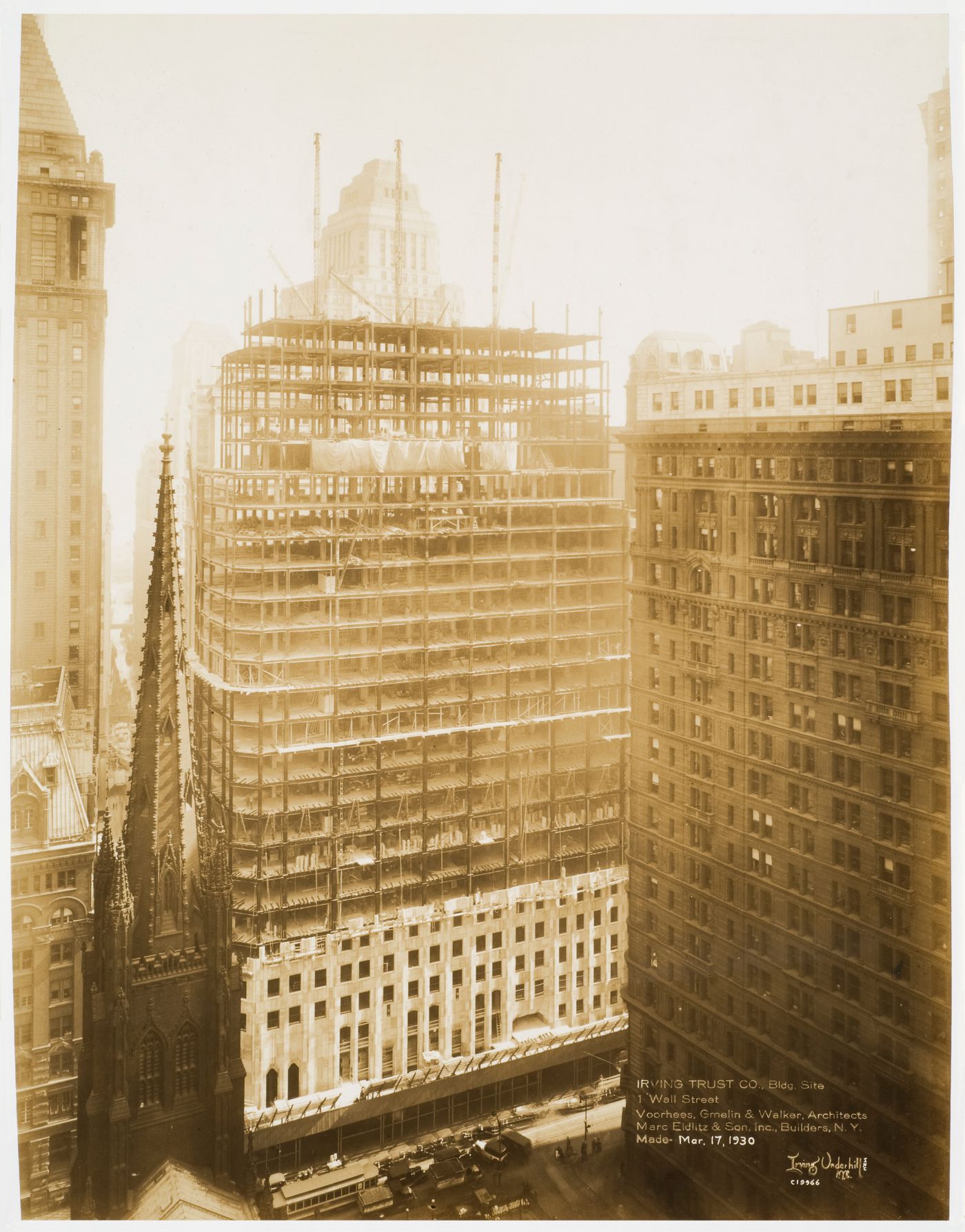 Irving Trust Company Building Site, 1 Wall Street, New York City