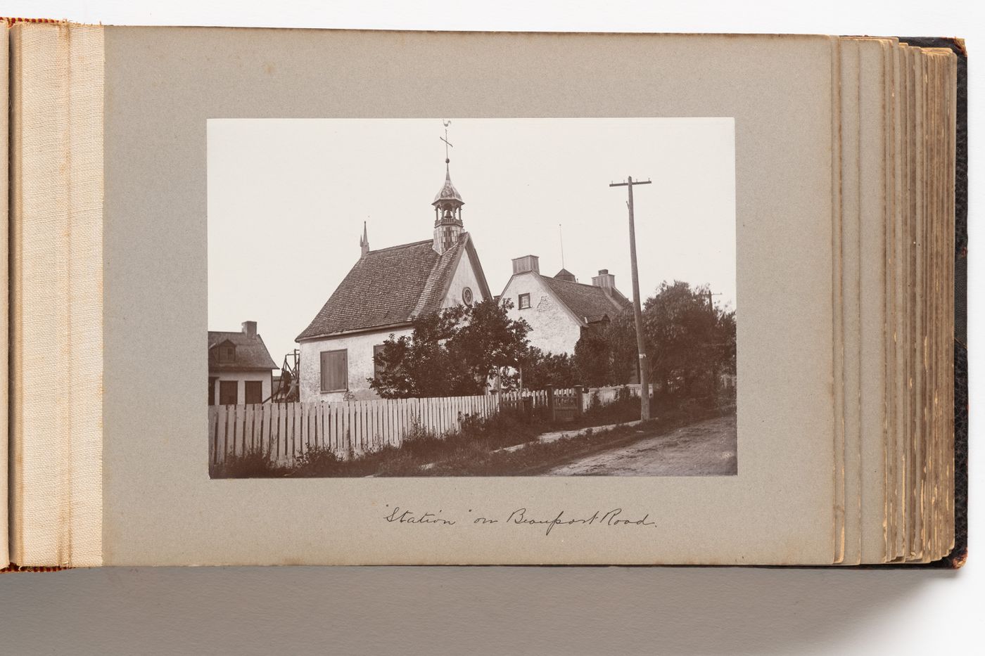 View of a chapel on Beauport Road, Beauport (now Quebec City), Quebec, Canada