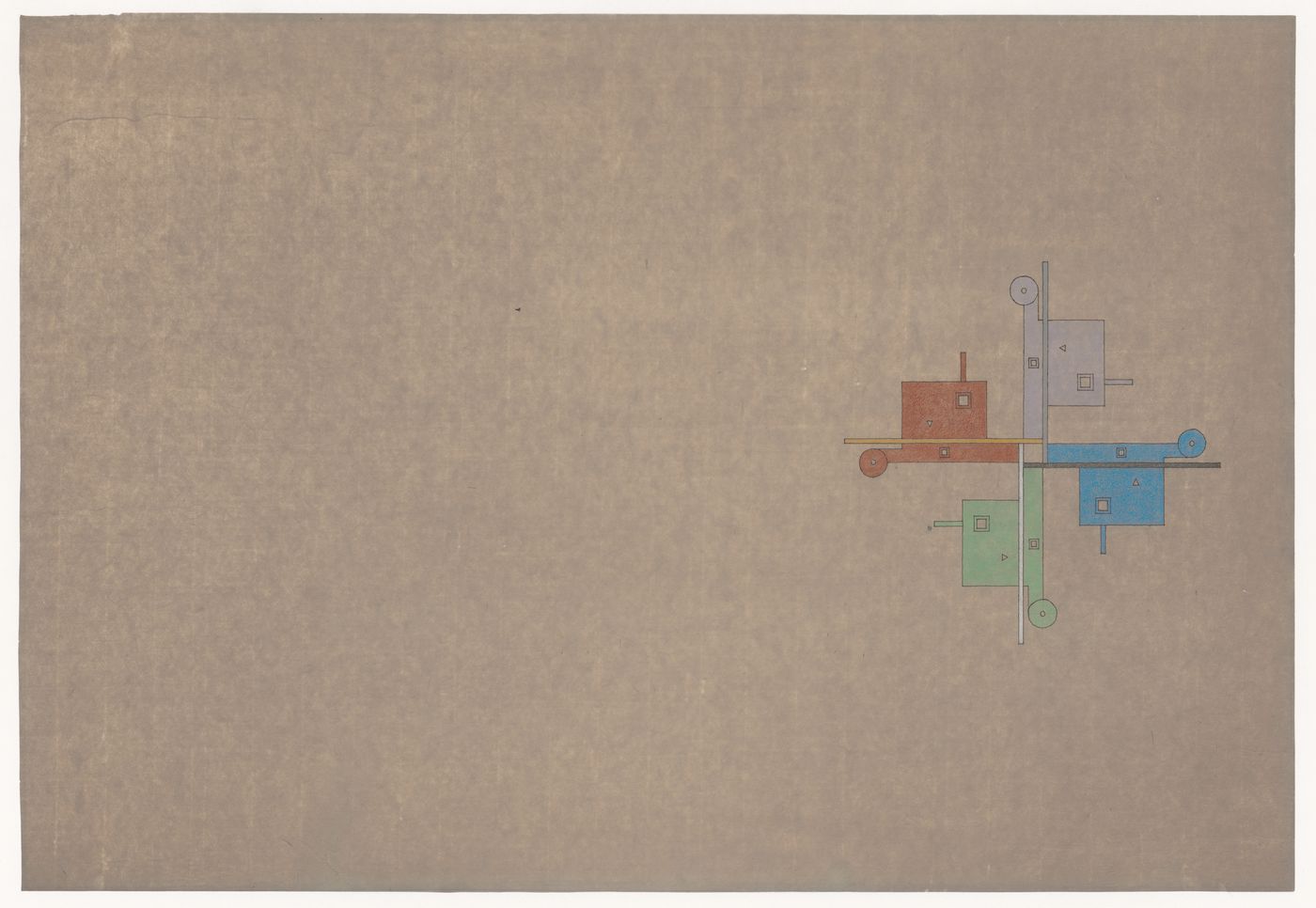 Plan for the roof for the North East South West House