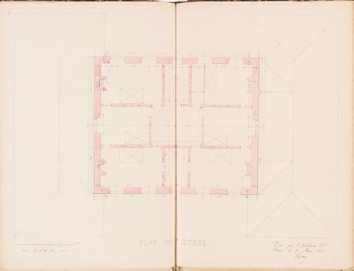 First floor plan for a country house for Madame de Lescure, Royan
