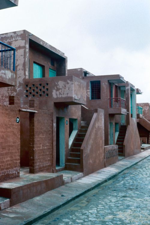 View of a street at Aranya for the Aranya Housing Project, Indore, India