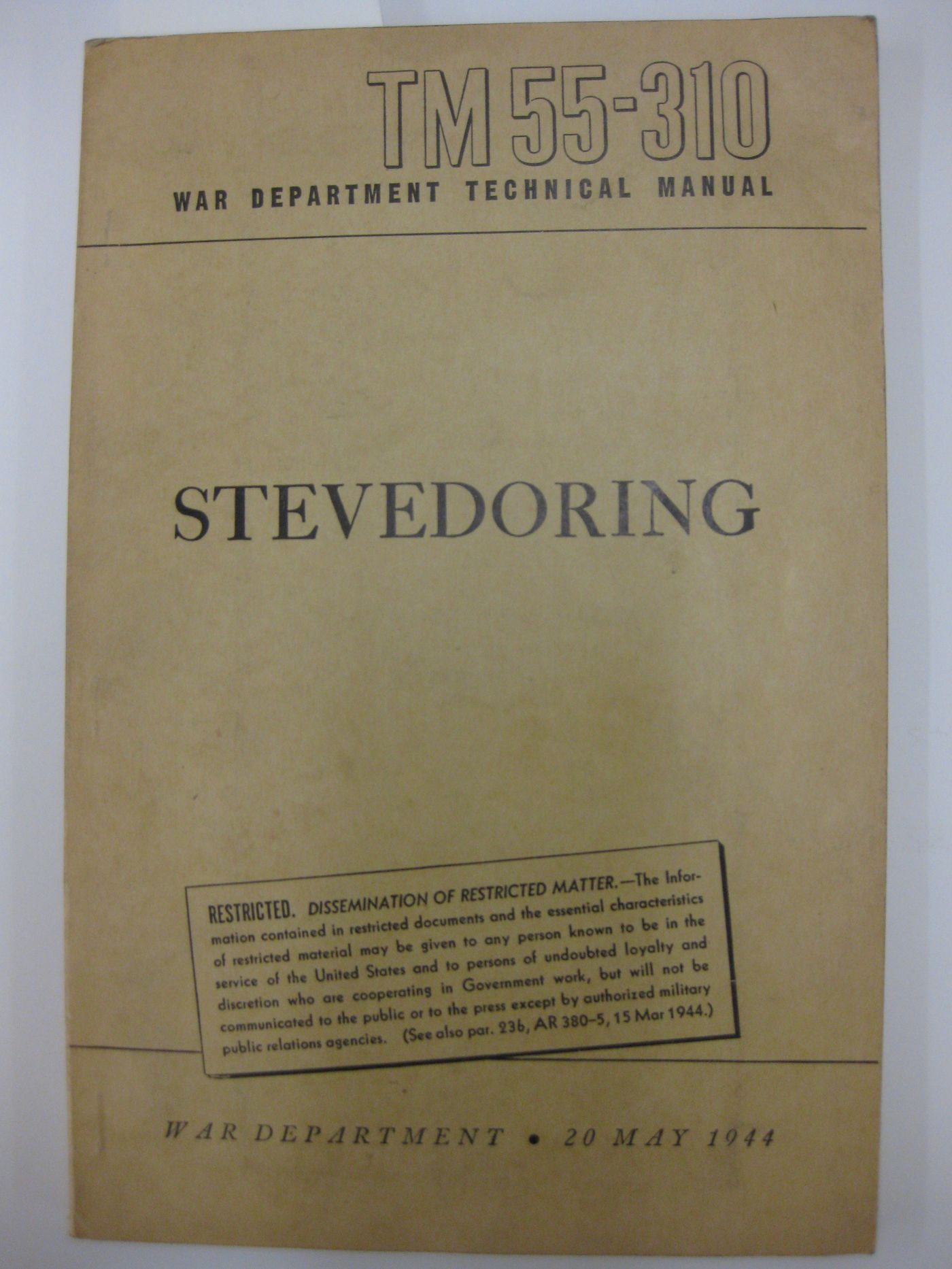 TM 55-310 Stevedoring