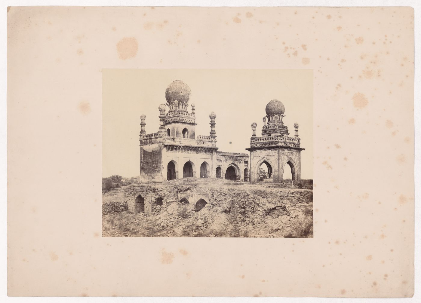 View of Allah Babu's mosque and tomb, Beejapore (now Bijapur), India