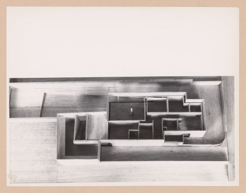 View of model for Casa Manuel Magalhães, Porto, Portugal