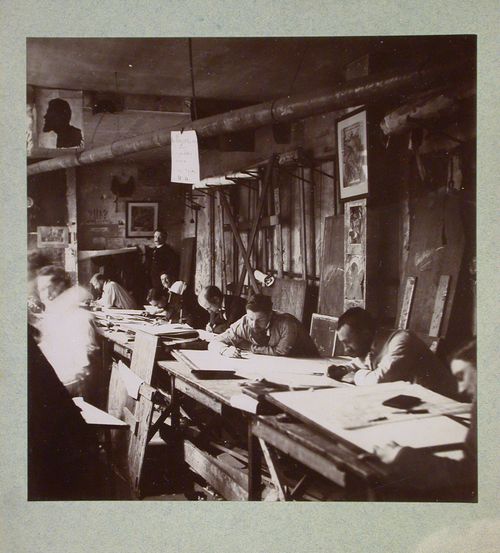 An Architectural Workshop, possibly Ecole des Beaux-arts, Paris