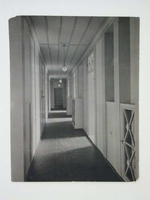 Interior view of a corridor of Primavesi Country House, Tess Valley, near Winkelsdorf, Czech Republic