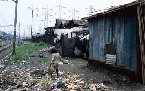 View of the back of housing used for Human Settlement Training Package "Package 1: Planning guidelines"