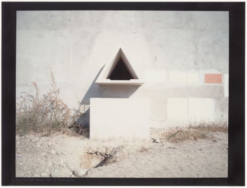 Town Hall, Borgoricca, 1983 to 1987; Exterior fountain under construction