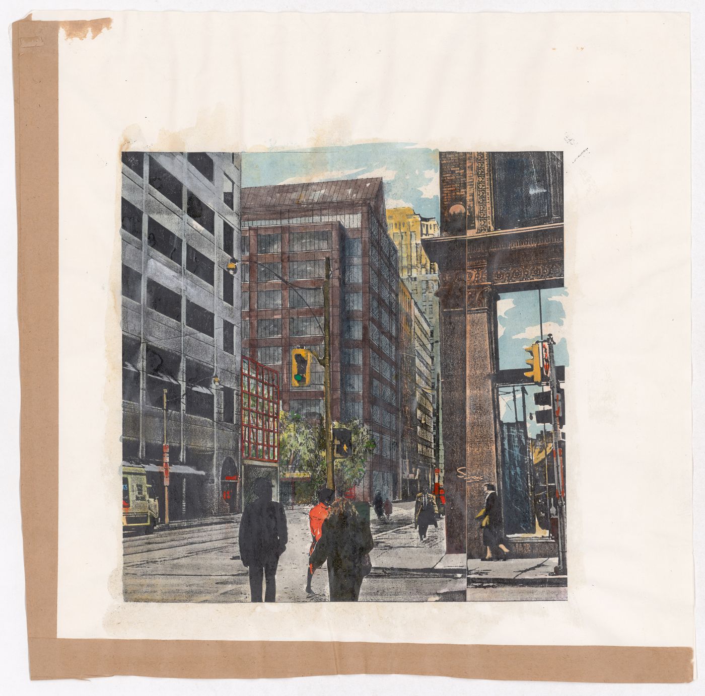 Perspective view at Richmond and Young Streets, Bay Adelaide Park Competition, Toronto