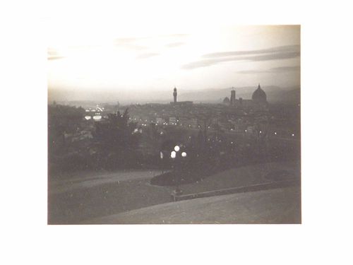 Evening view of city, Florence, Italy