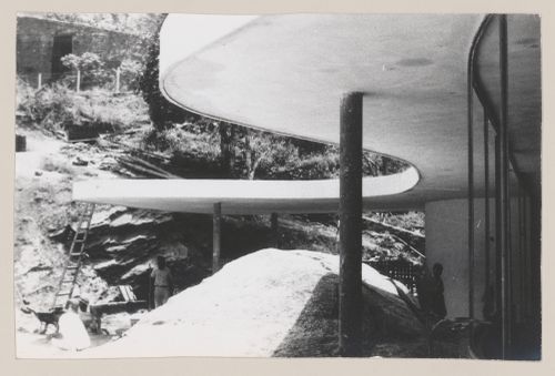 View of Das Canoas House, under construction, Rio de Janeiro, Brazil
