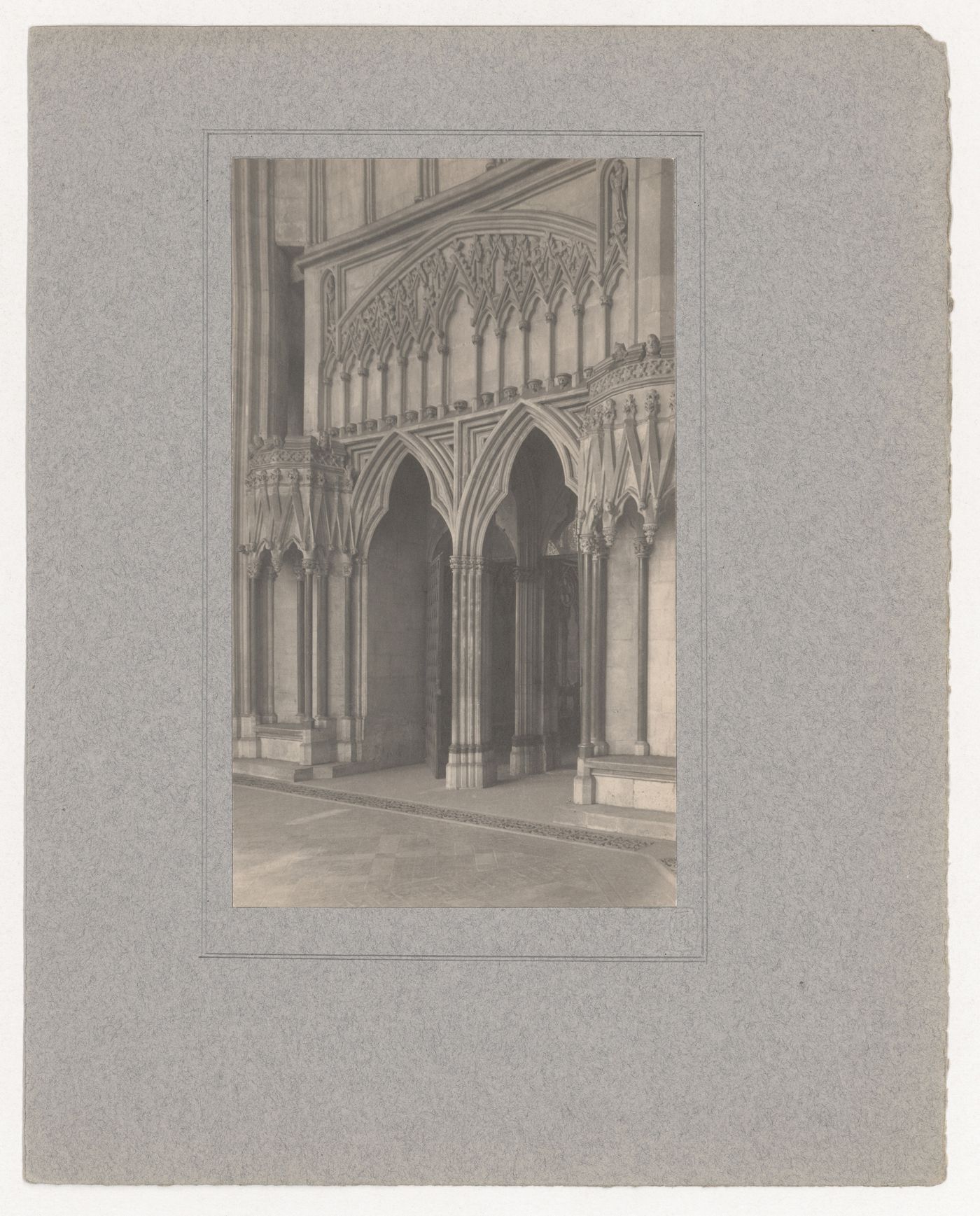 Plate from portfolio ''York Minster Chapter House''