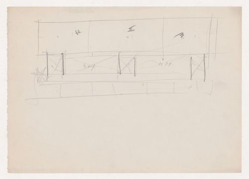 Sketch plan for a campus building for Illinois Institute of Technology