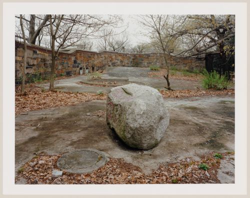 Viewing Olmsted: View of Animal Cage, Old Zoo, Franklin Park, Boston, Massachusetts