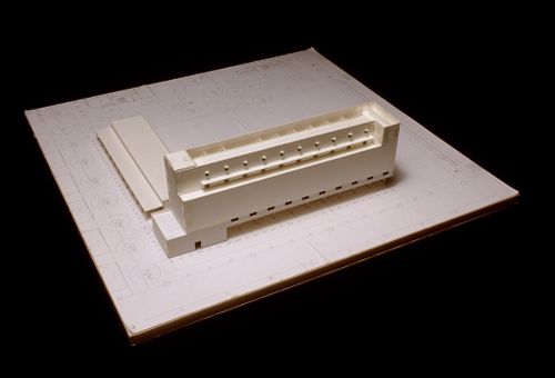 View of model for Reitoria e Auditorio Nou. Camp. Univ. de Valencia - Proj. II, Valencia, Spain