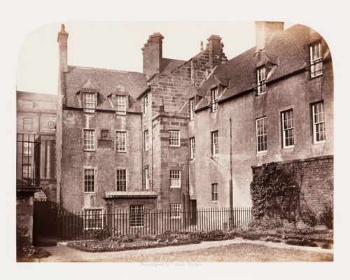 Principal's garden and house, Glasgow College, Glasgow