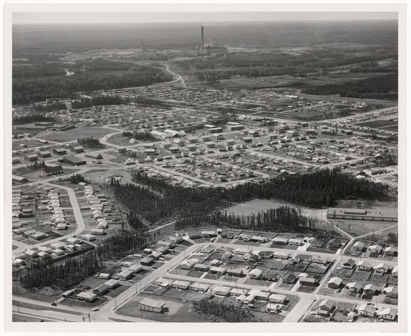 Thompson Townsite with Inco Complex in distance, Manitoba