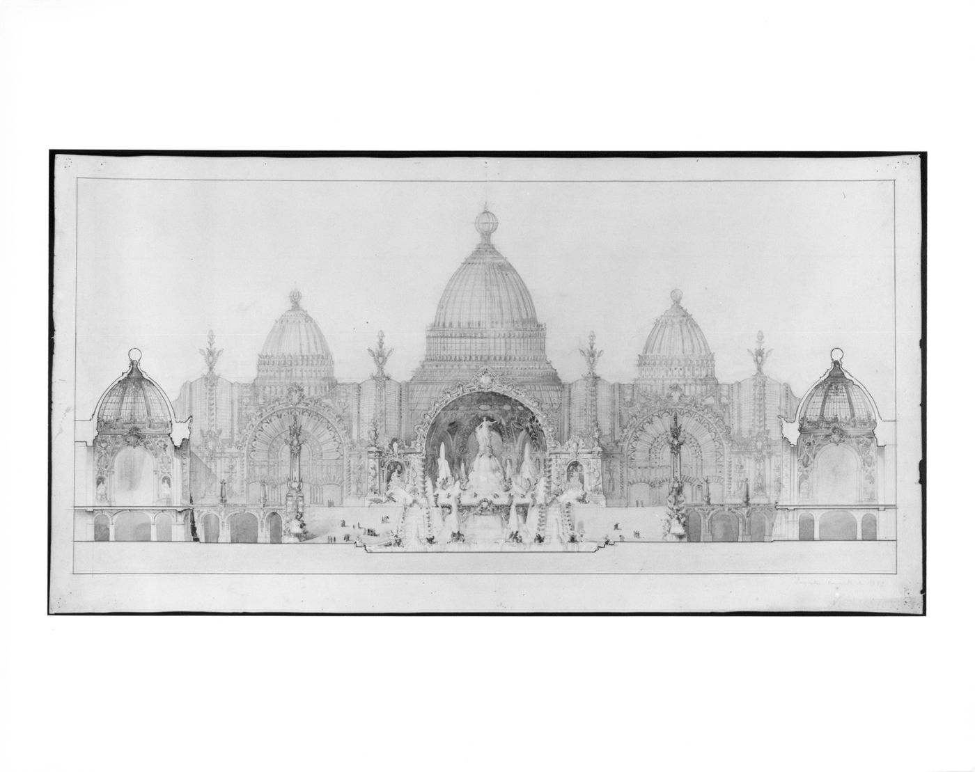Project for the Chateau d'eau, Exposition Universelle, 1900