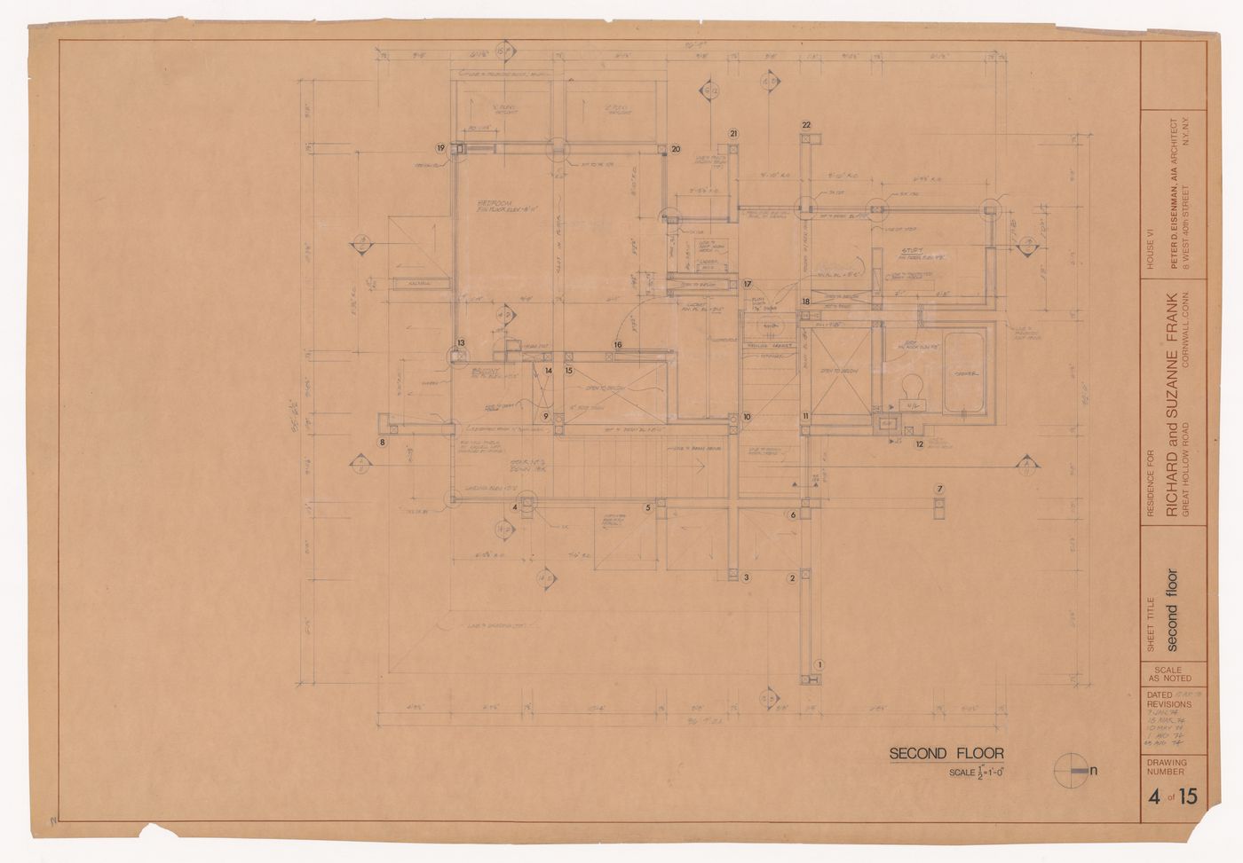 Plan for House VI, Cornwall, Connecticut