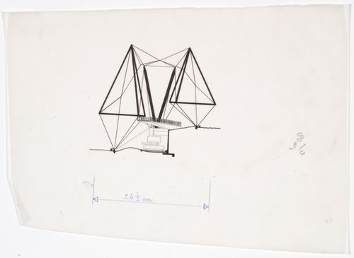 London Zoo Aviary, Regent's Park, London, England: side elevation