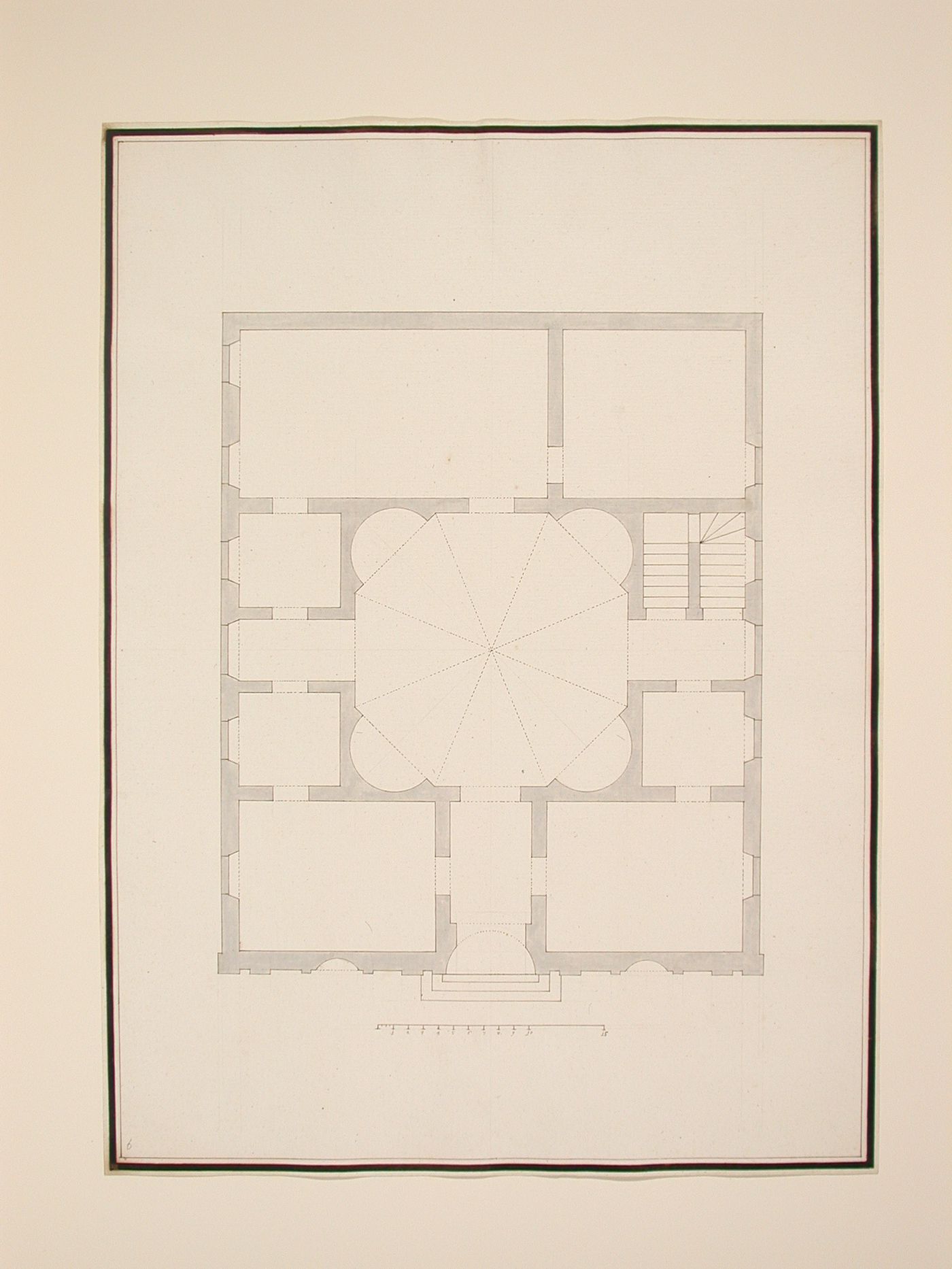 Ground plan of the palazzo Giustinian