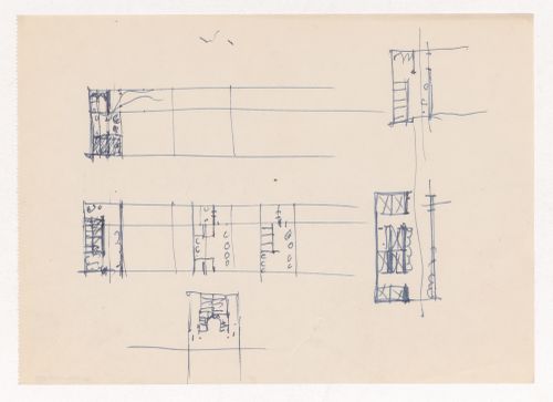 Sketch plans for campus buildings for Illinois Institute of Technology